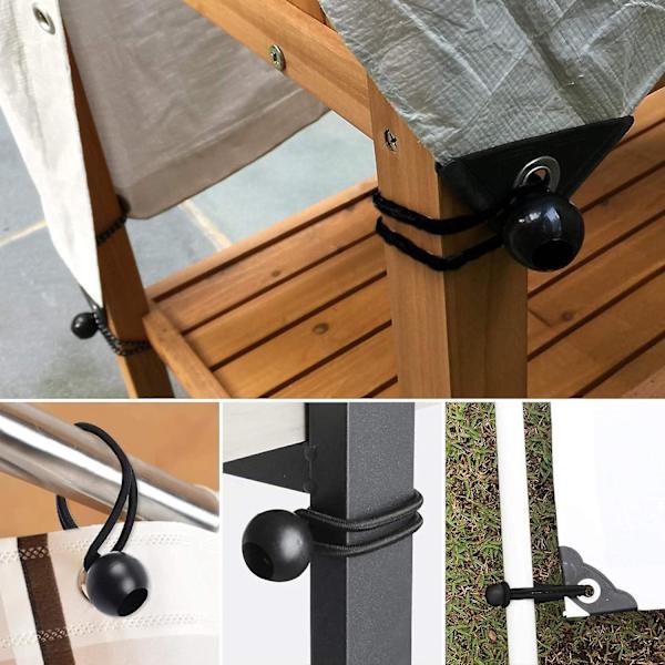 15 kpl elastista bungee-narua, 18 cm:n peitekiristin, uima-altaan peitekiristin, peitteen kiinnitys, bungee-naru B:lle [DB]