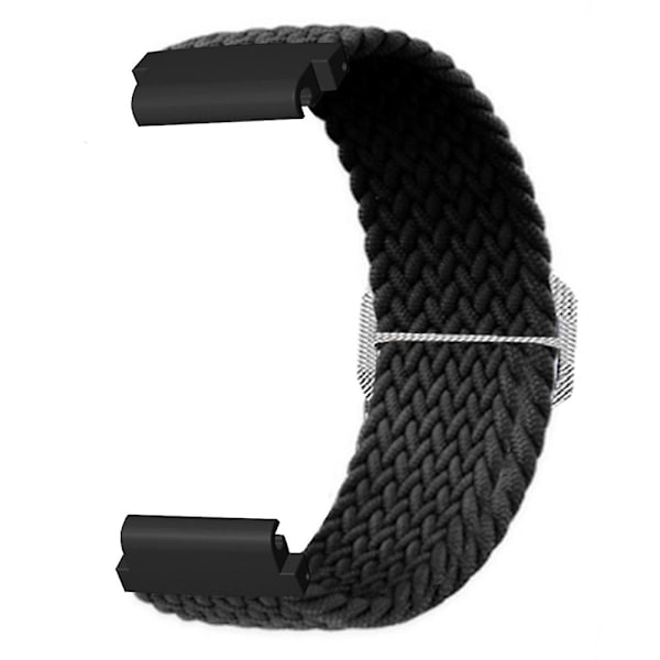 Elastisk nylon urrem sportsarmbånd til Garmin Fenix 7S/6S/5S med 20 mm PC-stik [DB] Black Style A Garmin Fenix 7S