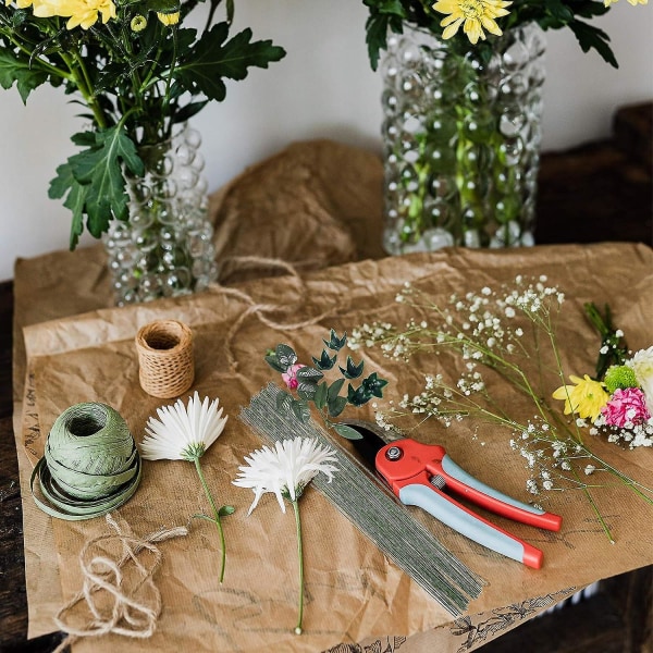 200 stk grønne blomstertrådstammer - Håndverk og blomsterutstyr