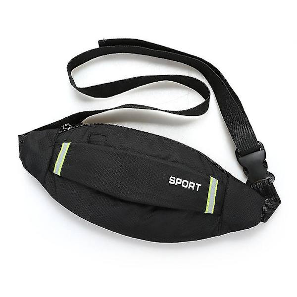 Herr dam midjeväska sport utomhus stöldskydd ficka   rese nära passande osynlig bälte  budbärare DB Fluorescent green 30*12*1