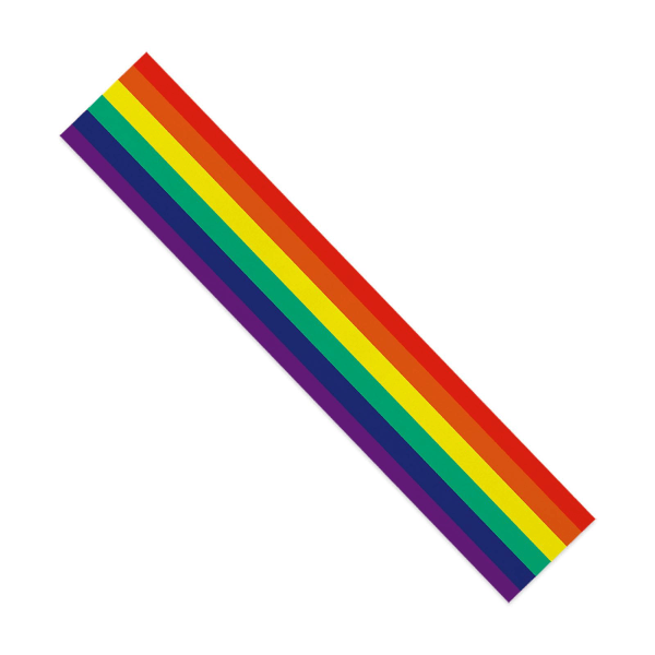 Gay Rainbow Bordløber Rektangulær Genanvendelig dug Skrivebordsdekoration til hjemmefest Fest Spisebordsdekoration Duggave [dB} LEO00427