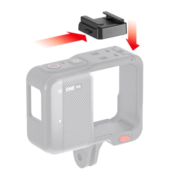 Cold Shoe Adapter Standard Mount til 360 ONE RS Flash Speedlite [Db]