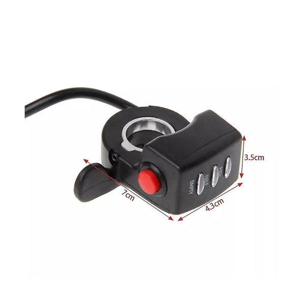 24v Thumb Throttle Twist Handlebar Accessories Electric Bicycle Accelerator Battery Level Display H