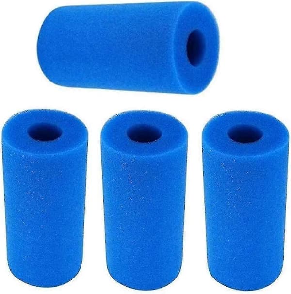 4-pack Poolfilter, Återanvändbara Tvättbara Skumfilter Svampar-CE db