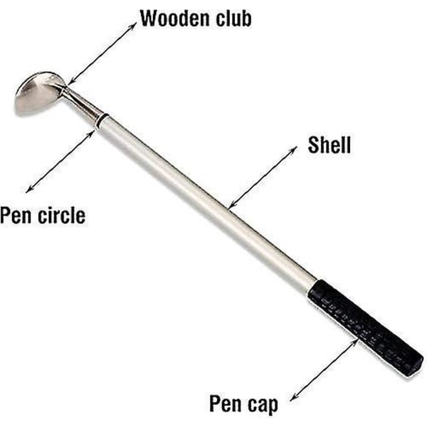 Golf Pen Golfkugler Sæt, Mini Desktop Golfkugle Pen Gave Golf Penne Sæt, Mini Golf Penne Og Flag Gaveæske Stationery Dekorationer Til Golfspillere Fa