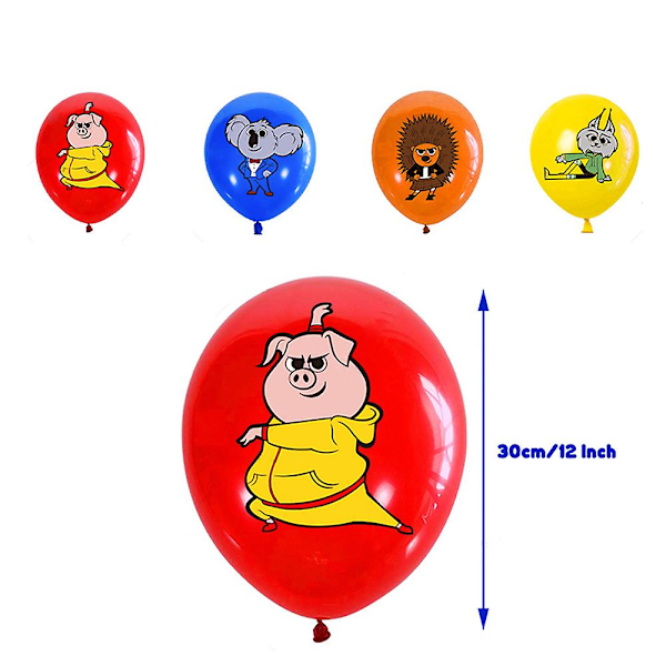 Sing 2 Temafest Dekorationer Ballonger Tårta Topper Banner Set [db]