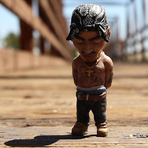 Tupac Rapper Figur Hip Hop Star Guy 2 Pac Snoop Dogg Figurine Leksak Cool Stuff Figurer Samling Modell Kreativ Dockstaty Present db C About 10cm-11.5cm
