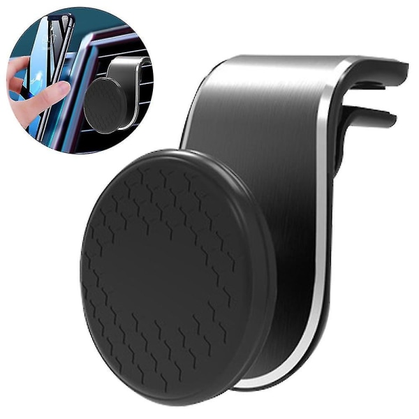 Magnetisk biltelefonholder Universal luftuttak Metall Magnetisk biltelefonnavigasjonsholder (svart)