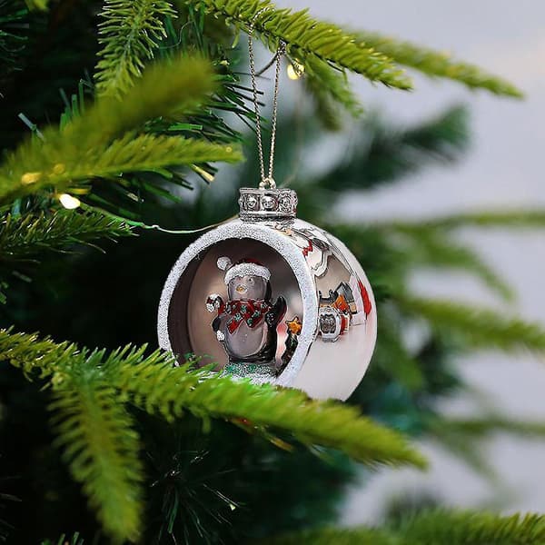 Julklapp Färgglada Ljusa Julkulor Julgransdekoration[DB]