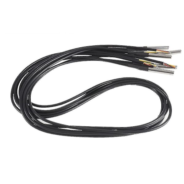 10 stk Vandtætte Ds18b20 Temperaturfølere, Digital Temperatur Termisk Kabel Temperatur (-55- + [DB]
