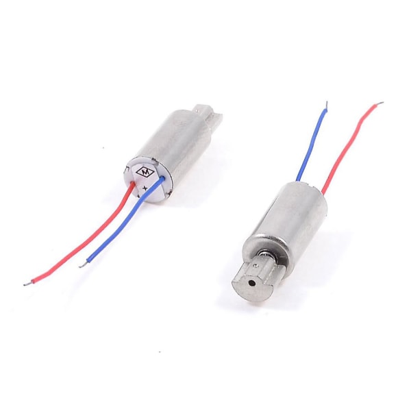 2 stk. DC 1,5V-3V 6mm x 12mm Mini Vibrationsmotor til Flylegetøj