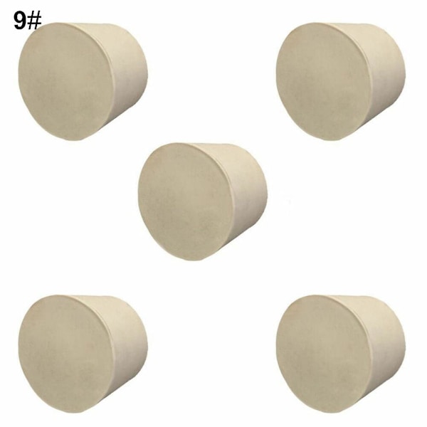 5 st Gummistopper Proppar Pluggar Laboratorieflaska Rör Tätat Lock Korkar db 1# 19 x14x26mm
