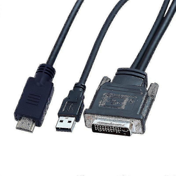 DVI M1-da 30+5 Pin - HD-yhteensopiva kaapeli Dual Link + USB Projektorikaapeli 1.7m db