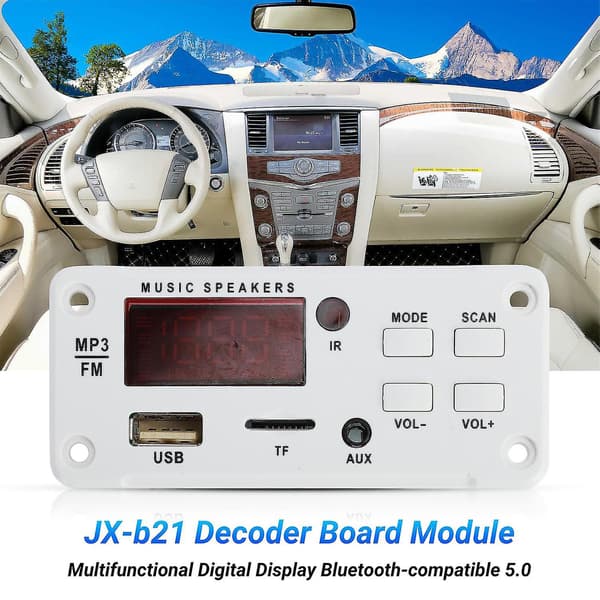 JX-b21 Dekoderkortmodul Digitalt display Bluetooth-kompatibel 5.0 Understøtter USB TF FM MP3 Audio Dec[DB]