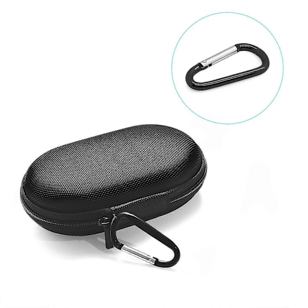 Kompatibel med B &O Beoplay P2 Bluetooth Højttaler Nylon Taske Bærbar Taske Opbevaringstaske med Vandre Spænde [DB] black