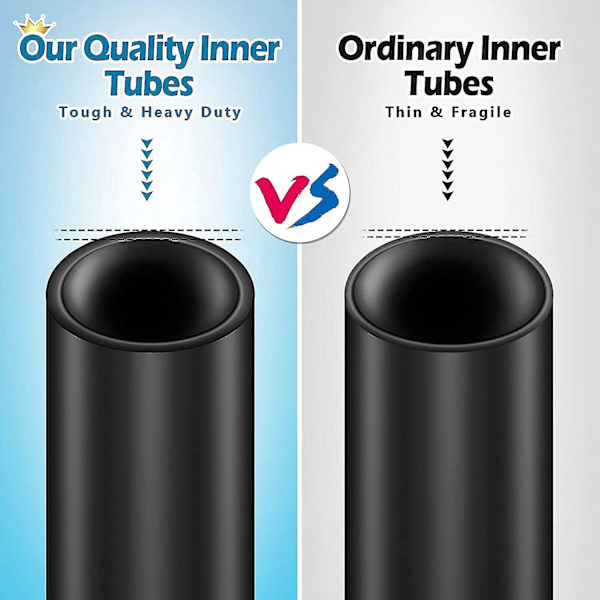 2-pack 700x35-43c Cykel Innertube Med 2 Fälgband Ventil Gummi Cykel Däck Innertube För 700c Landsvägscykel {DB}