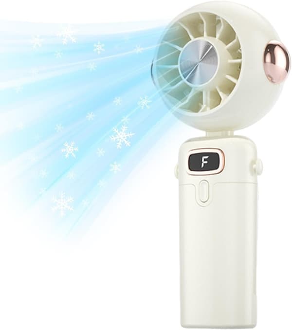 Miniventilator | Genopladelig bærbar rejseventilator - Stille personlig ventilator (DB)