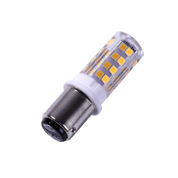 Db 2 kpl Ba15d Led-valot, kaksoiskosketin Smd2835 220v 51 lediä, erittäin kirkas ompelukoneeseen Pfaff Cold white