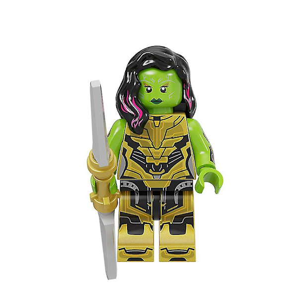 12 st Superhjältefigurer Monterade Minifigurer Byggklossar Leksaker För Barn Present Db