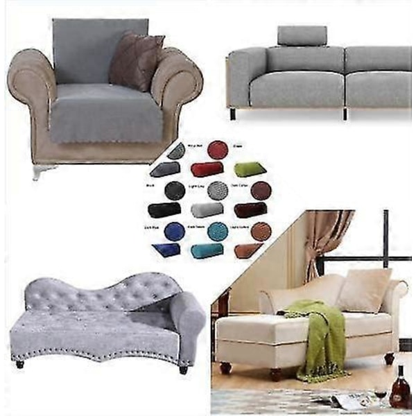 2 st/set Soffarmstödsskydd för fåtöljer, soffor, halkfria armstödsskydd för fåtöljer, stretchiga stolssofföverdrag för armstöd, stretch db Light blue