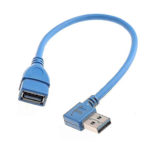 USB 3.0 A venstre/højre vinkel 90 graders han til hun adapterkabel forlængerledning[DB]