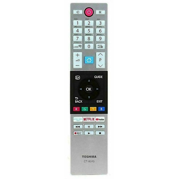 CT-8543 Fjärrkontroll för Toshiba Netflix TV 40L2863DG 32W2863DG 43V5863DG db