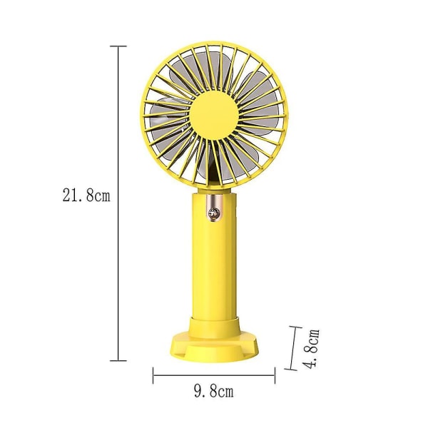 Mini Hand Held Fan With Usb Rechargeable Battery,  Personal Desk Table Fan {DB}