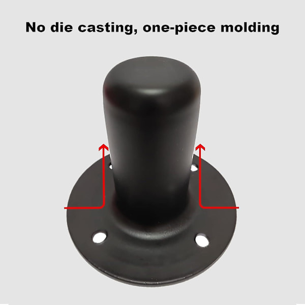 Högtalarstativ Topplock, Metall Högtalar Kabinett Polmontering, PA/DJ Stativ Högtalarstativ Montering Adapter 107x84mm (2-pack Svart) [DB]