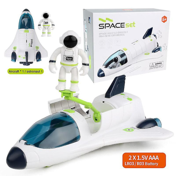 Avaruusrakettilelu astronautti avaruusalus lelu lapsille varhaiskasvatuksen lelu syntymäpäivälahja pojille tytöille db C