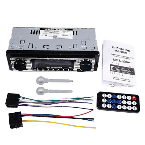 Bluetooth vintage autoradio MP3-soitin stereo [DB]