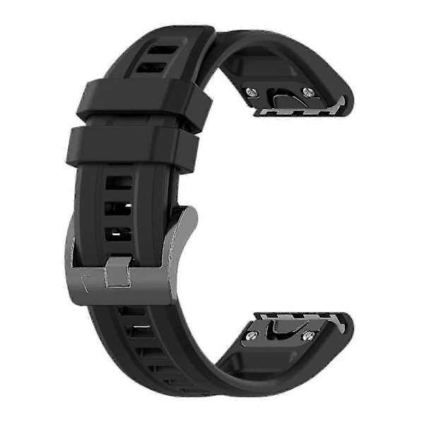 Silikonklokkereim for Garmin Fenix 6 Pro [DB] Black