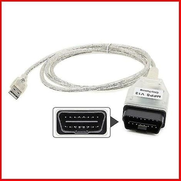 Obd2 Mpps V13.02 Ecu Chip Remap Tuning Flash Programmer Diagnostics Kabel Usb - [DB]