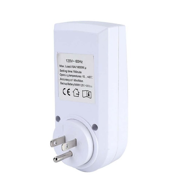 Stor LCD-skjerm Smart Socket Hjem Rom Elektronisk Spar Energi Betjen Instrument[DB] US Plug