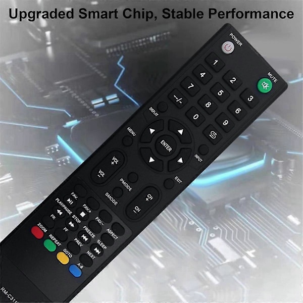 Vaihto-ohjain RM-C3116 LCD LED Smart TV:lle RM-C3116 RM-C3222 -40N570A -48N570A DB Black