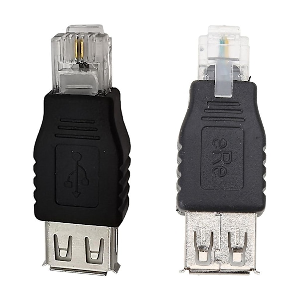 USB A Hun til Ethernet RJ11 6P2C Han Adapter Stik Router Adapter db