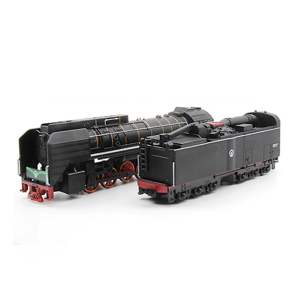 Haloppe 2 stk 1/87 Retro Damplokomotiv Vogn Trekk Tilbake Musikk LED Barn Leker Db Green