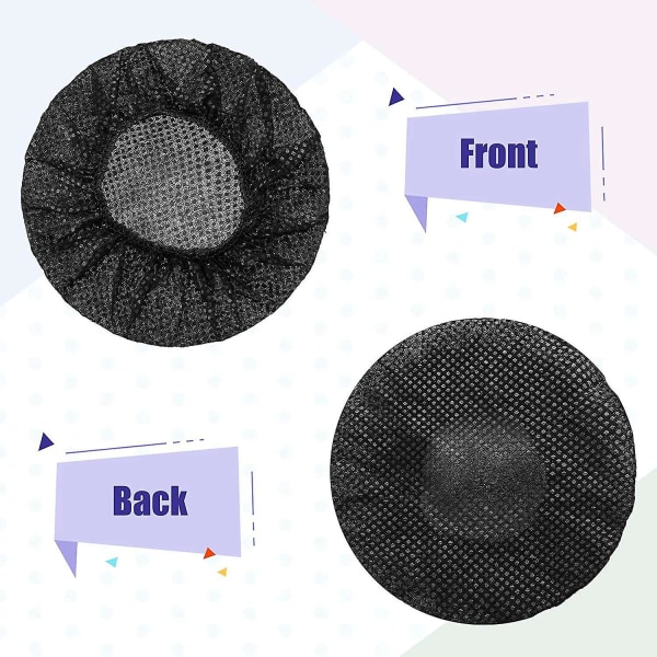 300 stk engangshodetelefondeksel i non-woven materiale for 8,5-10 cm store hodetelefoner [DB] BlackWhiteBlue
