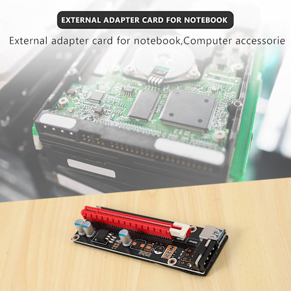 Mini Pcie till Pci 16x Riser för bärbar extern bildkort Exp Gdc Btc Antminer Miner Mpcie till Pci-e