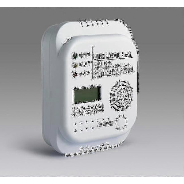 Kolmonoxiddetektor, batteridriven, gasdetektor med display och temperaturmätare - utmärkt Walkbee [Db]