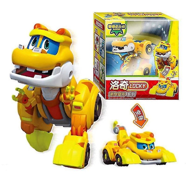 Nyeste Abs Min Deformation Gogo Dino Actionfigurer Rex Transformation Bil Flyvemaskine Motorbåd Kran Dinosaur Legetøj Til Børn V Høj Kvalitet LTX Db With Box Little Ping