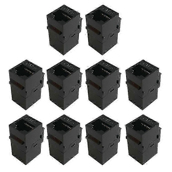 DB 10 stk. Keystone CAT6 CAT5E Lige Igennem Keystone Moduler Adapter Koblinger CAT6