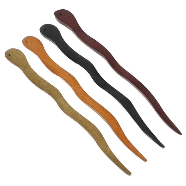 Hårpinnar Hårpinnar i trä för dekoration 4-pack [DB]