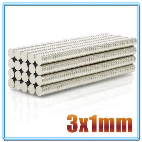 100 stk Mini Små N35 Runde Magneter 3x1 3x1.5 3x2 3x4 3x5 3x10 Mm Neodym Magnet Permanent Ndfeb Super Sterke Kraftige Magneter db 3x1(100pcs)