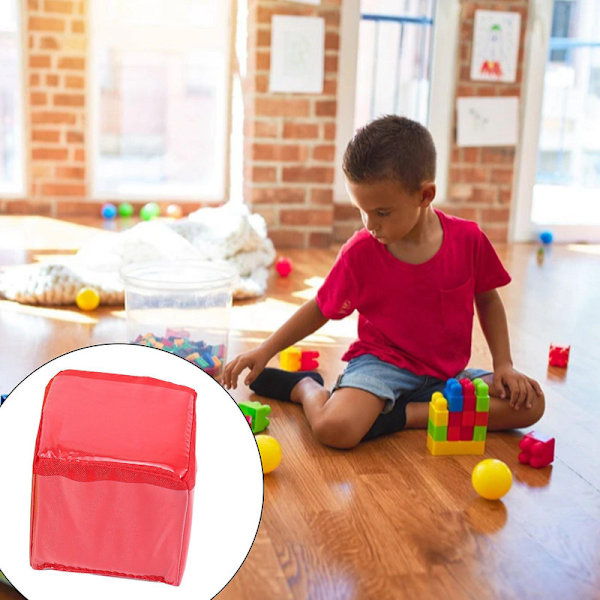 DIY pedagogiska spelkuber, fickkuber, fotoficka skumstaplingsblock - set med 4 Db five colors