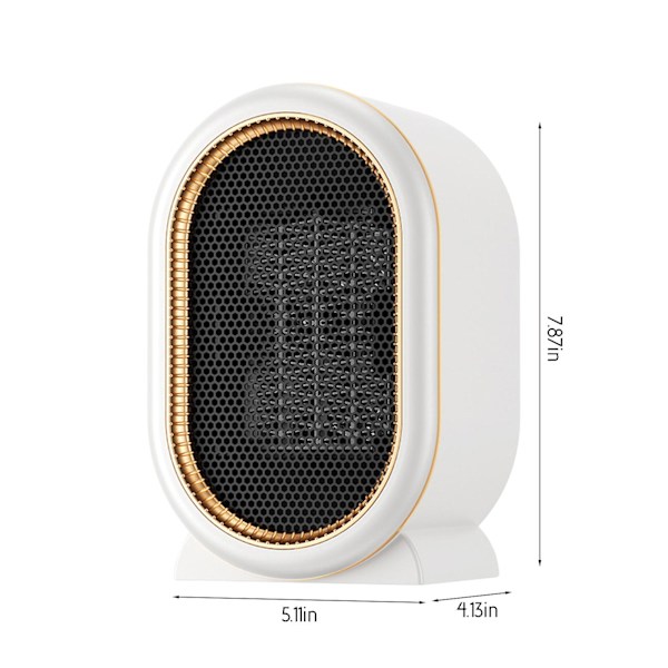 Hundkoja Värmefläkt med 2 Modulermotermostater, 800W/1200W Elektriska Husdjursvärmare Vinter, För Utomhus Hönshus Inomhus Bärbar Växthusvärme db White