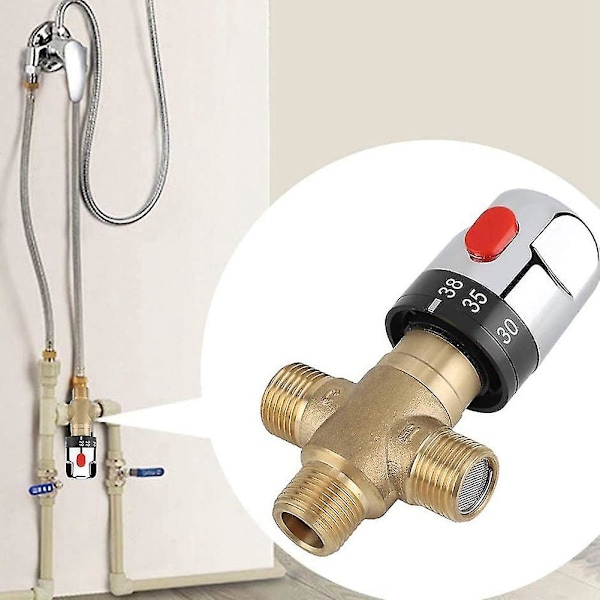 Termostaattinen sekoitusventtiili G1/2 suihkujärjestelmälle veden lämpötilan säätöön putkialtaan termos x [db] as shown
