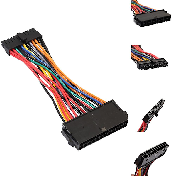 3 x ATX Standard 24-pins Hunn til Mini 24-pins Intern Strømtilkoblingsadapterkabel {DB}