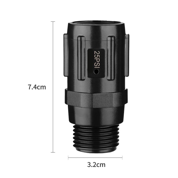Vannreguleringsventil 25 PSI Enkel installasjon Trykkreduksjonsventil Lavstrømsventil Drypp  [dB}