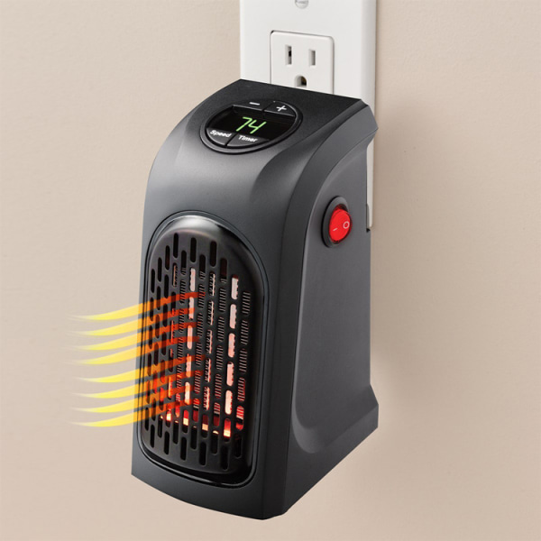 Elektrisk väggvärmare Mini Fläkt Värmeblåsare Desktop Värmare Spis Hemvärmare Maskin för vintern