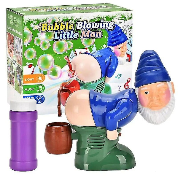 Jultomtar Bubbelmaskin, Fartbubbelblåsare Rolig Leksak Partymusik LED [DB]